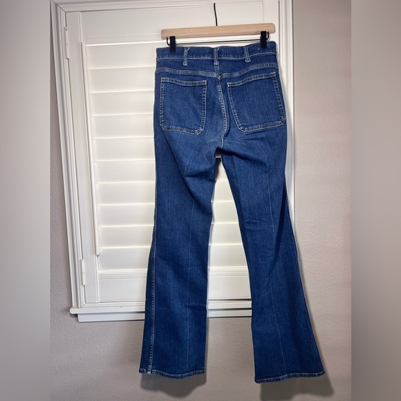 Polo Ralph Lauren Jenn Flare Denim Jeans in Dark Indigo Size 29 - Picture 7 of 14